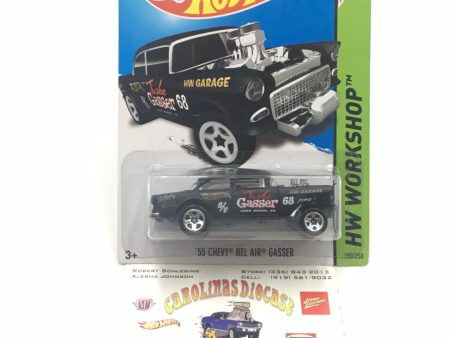 2013 hot wheels 1955 Chevy Bel Air Gasser Black #190 Online