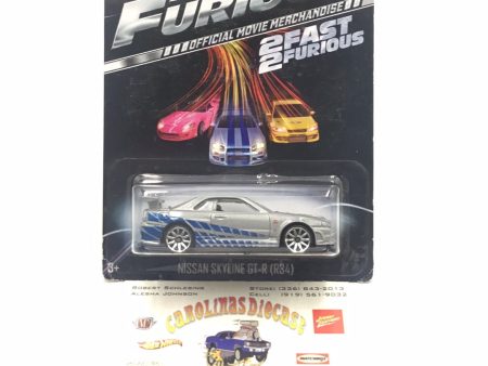 2013 Hot wheels fast and furious Nissan skyline GT-R (R34) #3 2 fast 2 Furious Hot on Sale