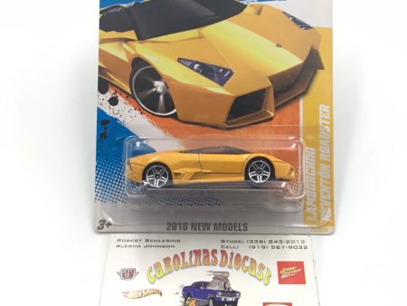 2010 Hot Wheels #23 Lamborghini Reventon roadster Yellow PP5 Online Sale