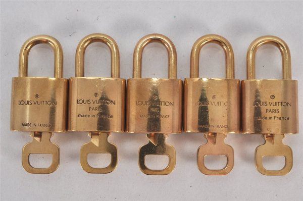 Authentic Louis Vuitton Padlock & Keys 10Set LV 3457K Supply