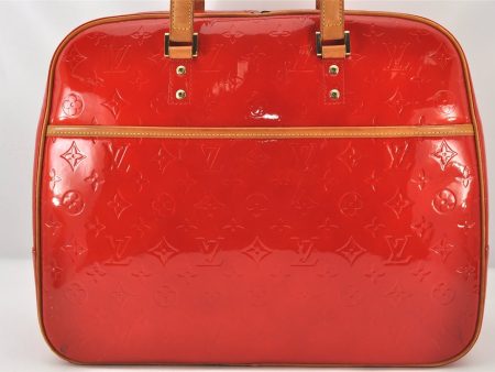 Authentic Louis Vuitton Vernis Sutton Shoulder Hand Bag Red M91080 LV 6542K Online Hot Sale