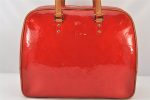 Authentic Louis Vuitton Vernis Sutton Shoulder Hand Bag Red M91080 LV 6542K Online Hot Sale