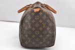 Authentic Louis Vuitton Monogram Speedy 35 Hand Boston Bag M41524 LV Junk 6527K Fashion