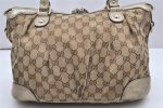 Authentic GUCCI Sukey 2Way Tote Bag GG Canvas Leather 247902 Brown 6523K Sale