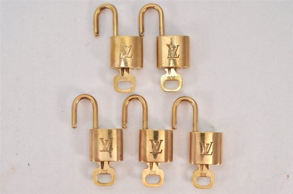 Authentic Louis Vuitton Padlock & Keys 10Set LV 3457K Supply