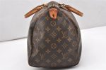 Authentic Louis Vuitton Monogram Speedy 35 Hand Boston Bag M41524 LV Junk 6527K Fashion