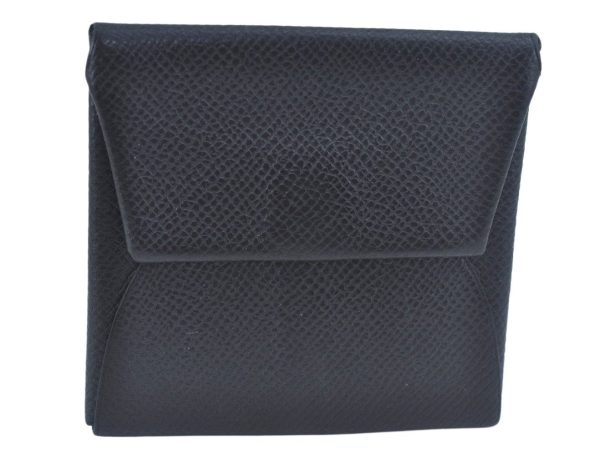 Authentic HERMES Pouch Leather Black L0685 Hot on Sale