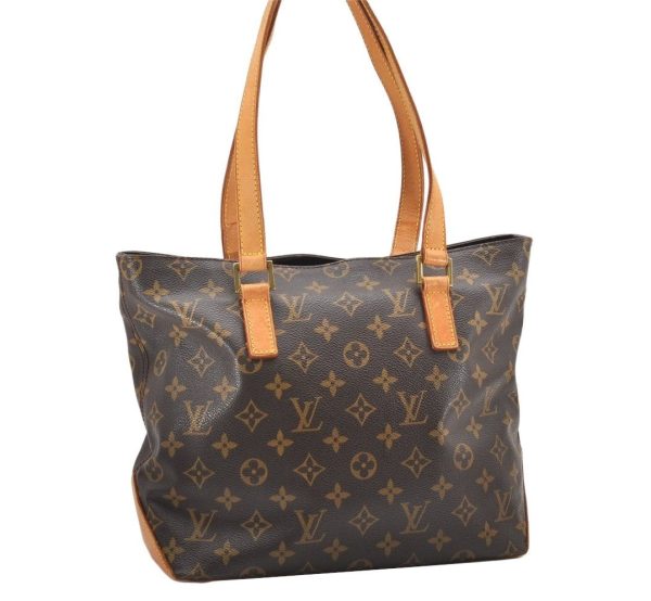 Authentic Louis Vuitton Monogram Cabas Piano Shoulder Tote Bag M51148 Junk 6515K Online Hot Sale