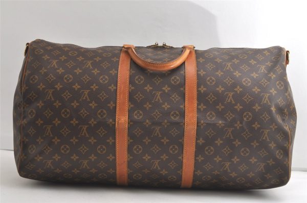 Authentic Louis Vuitton Monogram Keepall Bandouliere 60 M41412 Boston Bag 3845K Cheap