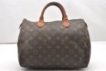 Authentic Louis Vuitton Monogram Speedy 30 Hand Boston Bag M41526 LV Junk 5520K Cheap