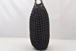 Authentic GUCCI Bamboo Hand Drawstring Bag Leather Suede Black Junk 4169K Online