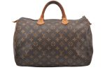 Authentic Louis Vuitton Monogram Speedy 35 Hand Boston Bag M41524 LV Junk 6527K Fashion