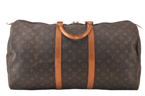 Authentic Louis Vuitton Monogram Keepall 55 Travel Boston Bag M41424 LV 5388K For Cheap