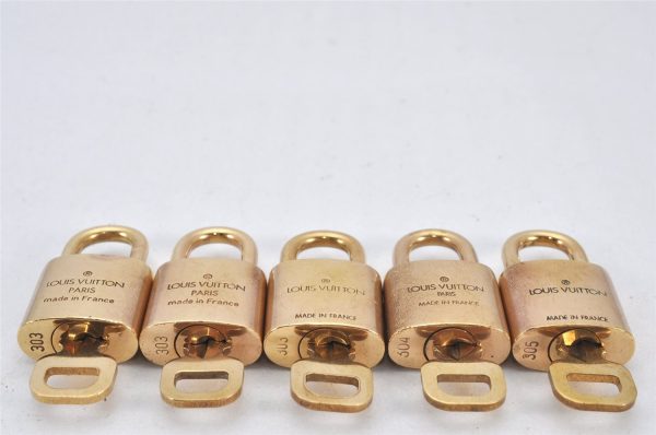 Authentic Louis Vuitton Padlock & Keys 10Set LV 3456K Sale