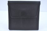 Authentic HERMES Pouch Leather Black L0685 Hot on Sale