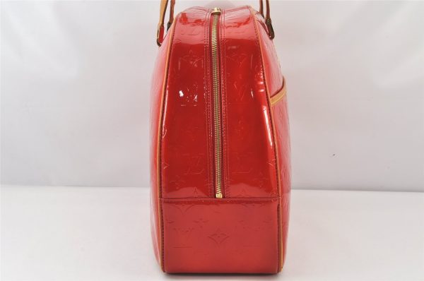 Authentic Louis Vuitton Vernis Sutton Shoulder Hand Bag Red M91080 LV 6542K Online Hot Sale