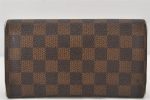 Authentic Louis Vuitton Damier Portefeuille International Wallet N61217 LV 6526K Sale