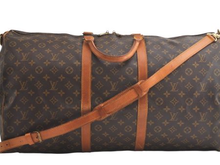 Authentic Louis Vuitton Monogram Keepall Bandouliere 60 M41412 Boston Bag 3845K Cheap