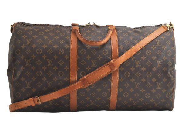 Authentic Louis Vuitton Monogram Keepall Bandouliere 60 M41412 Boston Bag 3845K Cheap