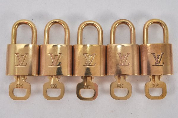 Authentic Louis Vuitton Padlock & Keys 10Set LV 3456K Sale