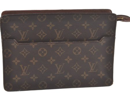 Authentic Louis Vuitton Monogram Pochette Homme Clutch Hand Bag M51795 LV 6519K Cheap