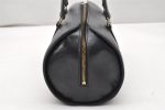 Authentic Louis Vuitton Epi Soufflot Black Hand Bag M52222 LV 6525K For Sale