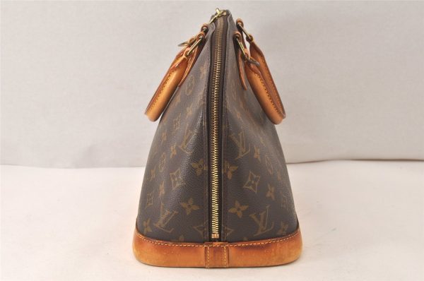 Authentic Louis Vuitton Monogram Alma Hand Bag Purse M51130 LV 6537K on Sale