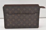 Authentic Louis Vuitton Monogram Pochette Homme Clutch Hand Bag M51795 LV 6519K Cheap