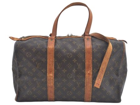 Authentic Louis Vuitton Monogram Sac Souple 45 Hand Boston Bag M41624 Junk 0588I Supply