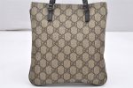 Authentic GUCCI Vintage Tote Hand Bag Purse GG PVC Leather 114600 Brown 6510K For Discount