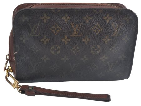 Authentic Louis Vuitton Monogram Orsay Clutch Hand Bag Purse M51790 LV 3524J Online now