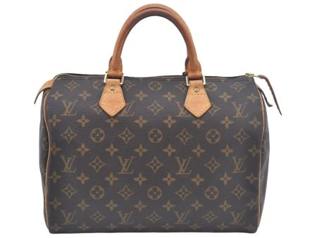 Authentic Louis Vuitton Monogram Speedy 30 Hand Boston Bag M41526 LV L0657 Fashion