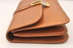 Authentic GUCCI Vintage 2Way Shoulder Clutch Bag Purse Leather Brown 6167K Hot on Sale