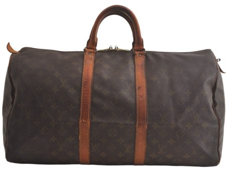 Authentic Louis Vuitton Monogram Keepall 50 Travel Boston Bag Old Model LV 4627K Supply