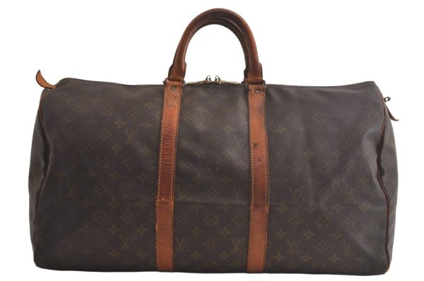 Authentic Louis Vuitton Monogram Keepall 50 Travel Boston Bag Old Model LV 4627K Supply