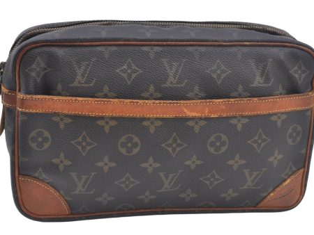 Authentic Louis Vuitton Monogram Compiegne 28 Clutch Hand Bag M51845 Junk L0597 Online