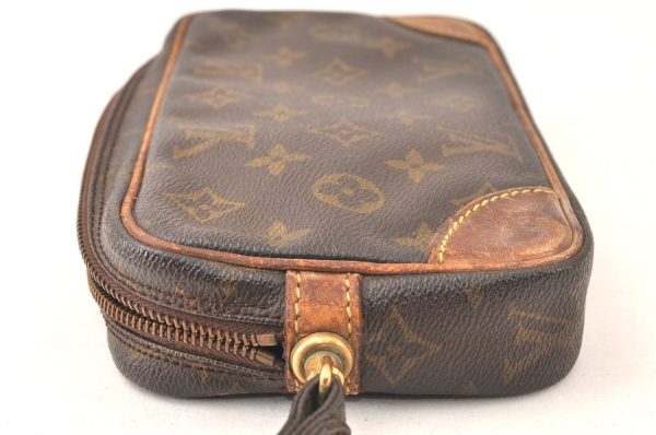 Authentic Louis Vuitton Monogram Marly Dragonne PM M51827 Clutch Bag Junk 6467K Online Hot Sale