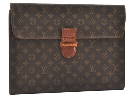 Authentic Louis Vuitton Monogram Poche Ministre Document Case M53445 LV 2596J Sale