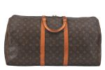 Authentic Louis Vuitton Monogram Keepall 55 Travel Boston Bag M41424 LV 2901K Cheap