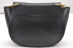 Authentic Chloe Drew Suede Leather Chain Shoulder Cross Body Bag Black 2644K Sale