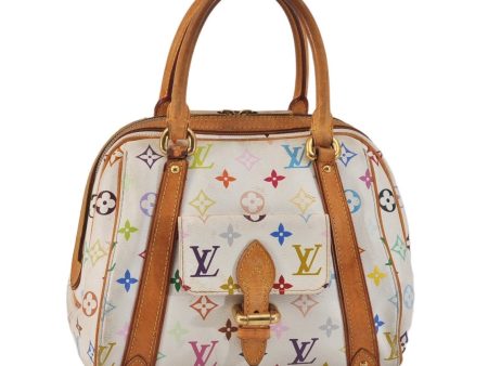 Auth Louis Vuitton Monogram Multicolor Priscilla Hand Bag White M40096 LV 3058K Online now