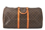 Authentic Louis Vuitton Monogram Keepall 55 Travel Boston Bag M41424 LV 5376K Supply