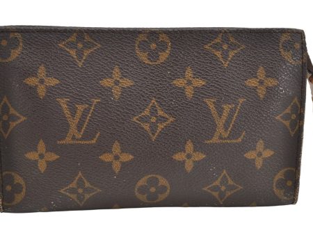 Authentic Louis Vuitton Monogram Pouch For Bucket PM LV Junk 3144K Online now