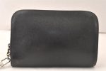 Authentic Louis Vuitton Taiga Baikal Clutch Bag Black M30182 LV 6440K Discount