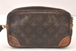 Authentic Louis Vuitton Monogram Marly Dragonne PM M51827 Clutch Bag Junk 6467K Online Hot Sale