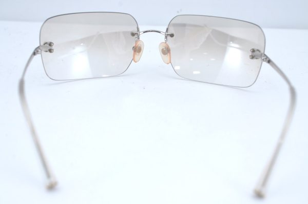 Authentic CHANEL Sunglasses CC Logos CoCo Mark Titanium Clear L0325 For Discount