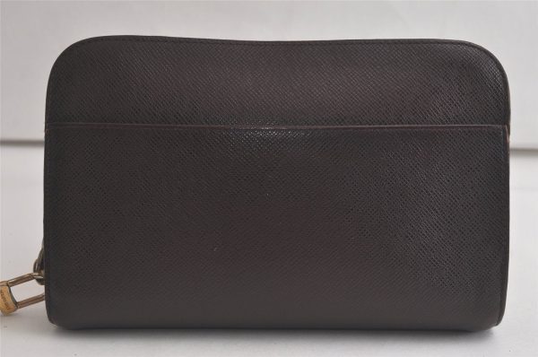 Authentic Louis Vuitton Taiga Baikal Clutch Bag Brown M30188 LV 6439K Online Sale