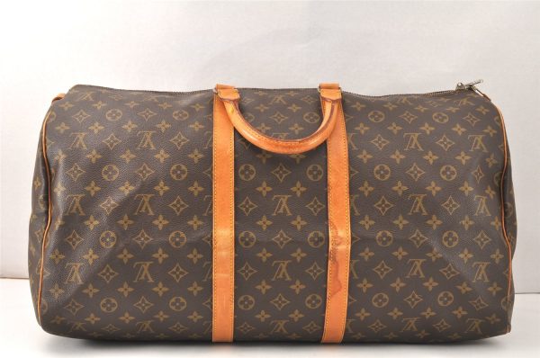 Authentic Louis Vuitton Monogram Keepall 55 Travel Boston Bag M41424 LV 5376K Supply