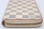 Authentic Louis Vuitton Damier Azur Zippy Wallet Long Purse N60019 LV 6196K For Cheap