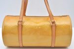 Authentic Louis Vuitton Vernis Bedford Hand Bag Yellow Beige M91006 LV L0602 Cheap